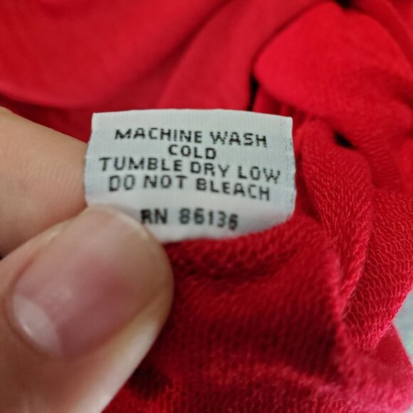 Bryn Walker Sweater Women’s Size Large Red Oversized Loose Fit 3/4 Sleeve Pullov - Picture 4 of 10